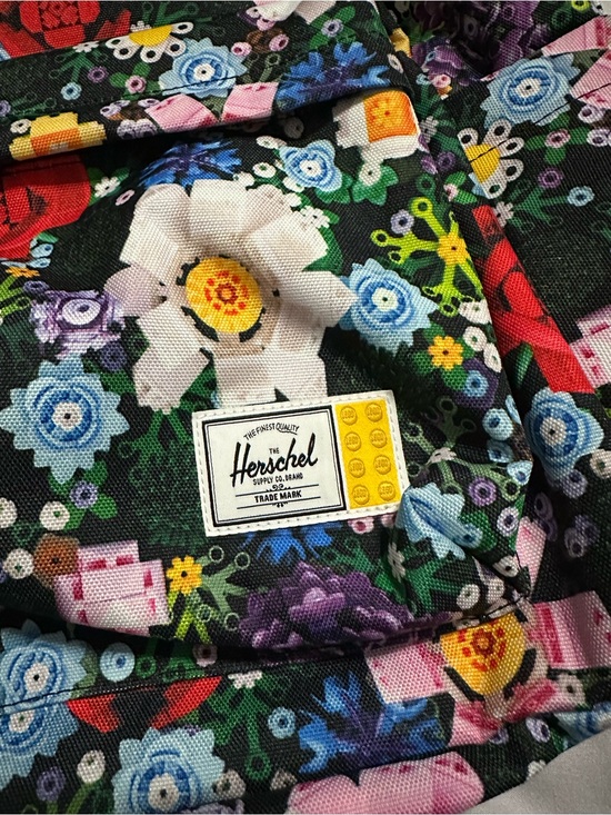 Herschel Floral Print  Backpack in Black Multi main image 12